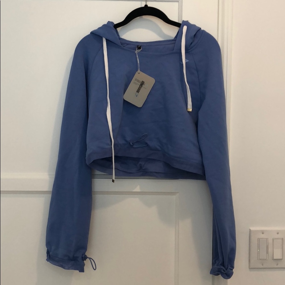 Gymshark x Whitney Simmons Blue hoodie small NWT